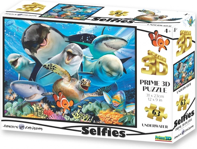 3D-Puzzle Selfie unter Wasser 100 Teile