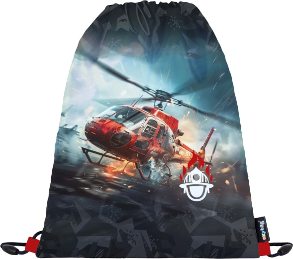 Turnbeutel Feuerwehr aus leichtem Polyester