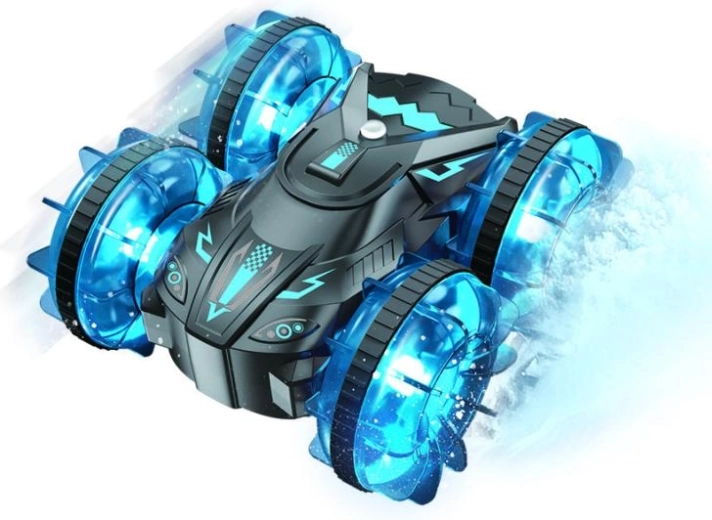 Drivero RC amphibischer Offroad – blaues ferngesteuertes Auto für Wasser und Gelände
