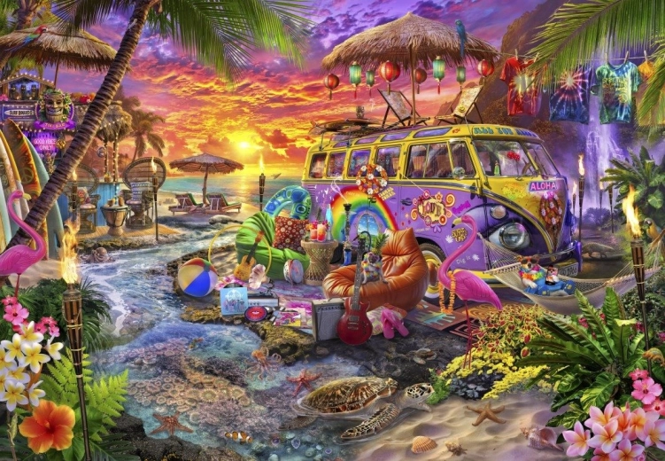 Bluebird Puzzle Hippie-Strand 1000 Teile