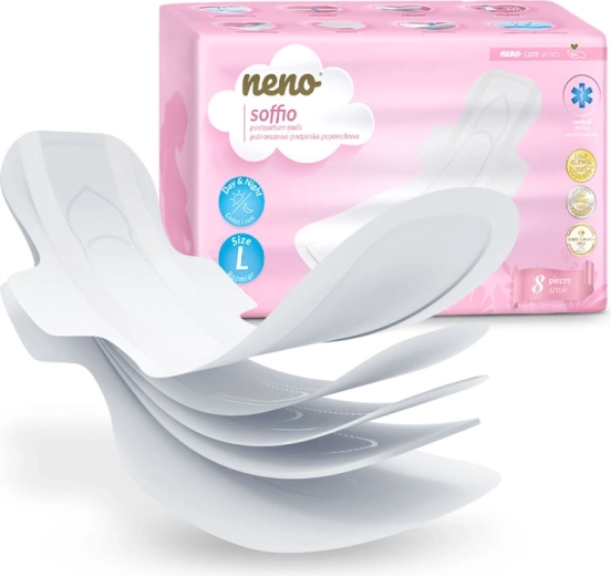 Neno Wochenbettbinden mit Flügeln Soffio, 8 Stk.