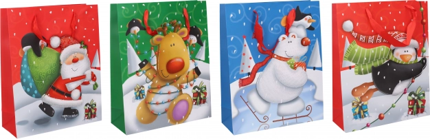 Geschenktasche S Weihnachten 17,5 × 23,5 × 8 cm
