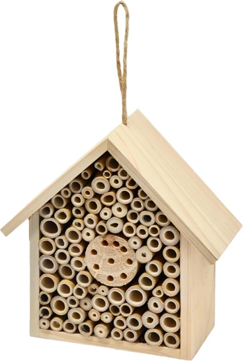 Holz-Insektenhotel 18 × 8,5 × 20 cm