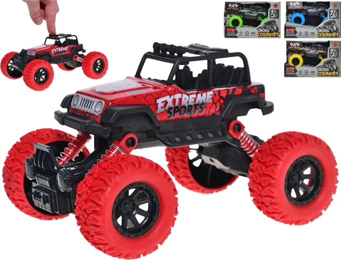 Auto 4x4 Offroad Metallmodell mit Rückziehantrieb 16,5 cm