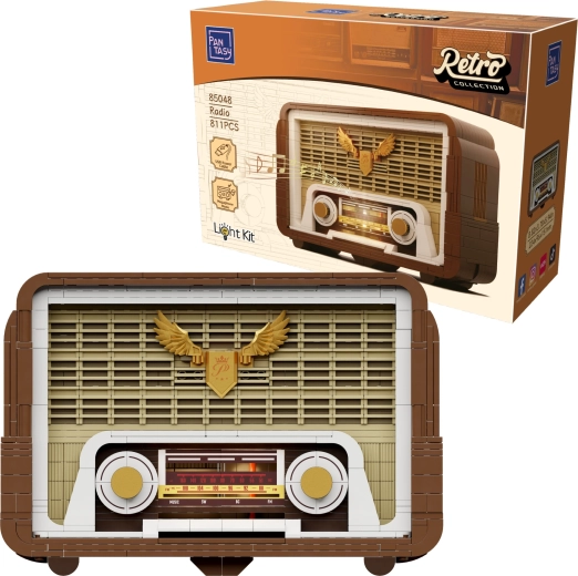 Pantasy Retro Collection Retro-Röhrenradio – Bausatz mit LED-Hintergrundbeleuchtung