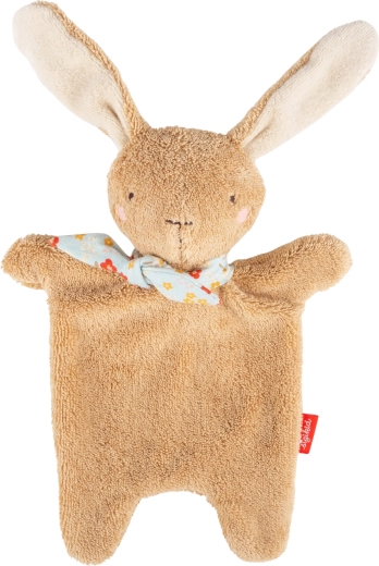 Sigikid Baumwoll-Schmusetuch Hase braun 25 cm