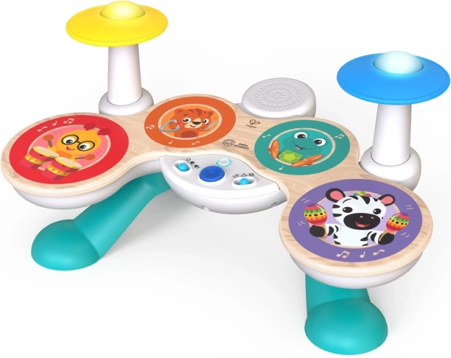 Baby Einstein x Hape Interaktive Together in Tune Magic Touch Trommeln für Kinder ab 12 Monaten
