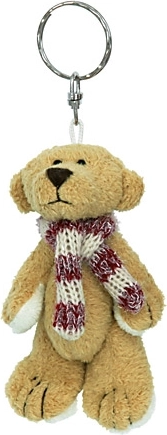 Plüsch-Anhänger Teddybär, cremefarben, 11 cm