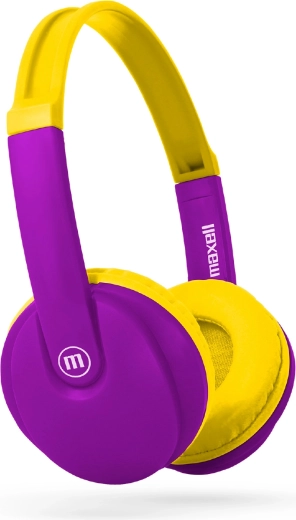 Maxell HP-BT350 Kinder-Bluetooth-Kopfhörer gelb/violett