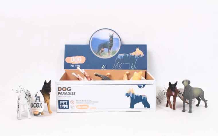 Dog Paradise realistische Hundefiguren 12,5 cm (12 Stk.)