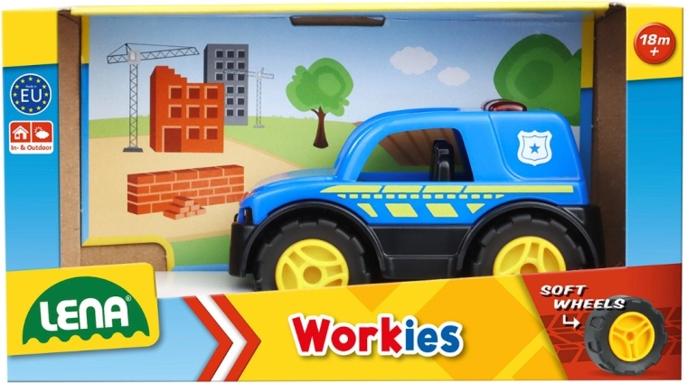 LENA Workies Polizeiauto 12 cm
