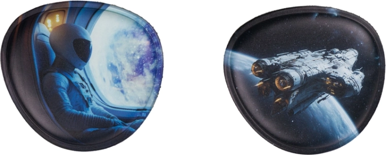 Austauschbare Abzeichen BAAGL Baaglies – Weltraum, Set 2 Stk.