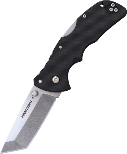 Cold Steel Mini Recon 1 Tanto Taschenmesser 7,3 cm, schwarz, Griv-Ex