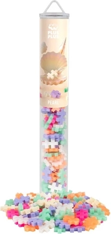 Plus-Plus Pearl Kreativbausatz in einer Tube, 100 Teile