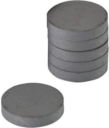 Superstarke runde Magnete 22 mm, schwarz (6 Stk.)