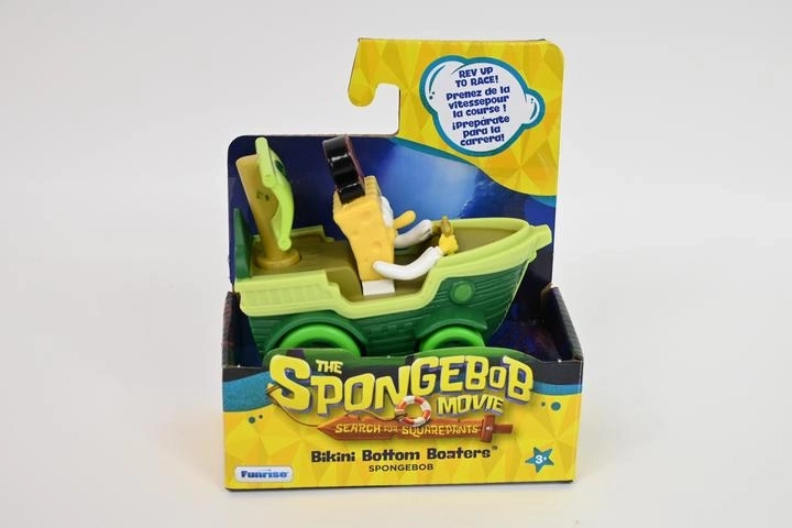 SpongeBob Filmfahrzeug – Piratenschiff auf Rädern mit Figur