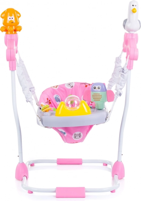 Chipolino Babywippe und Spielcenter Macarena rosa