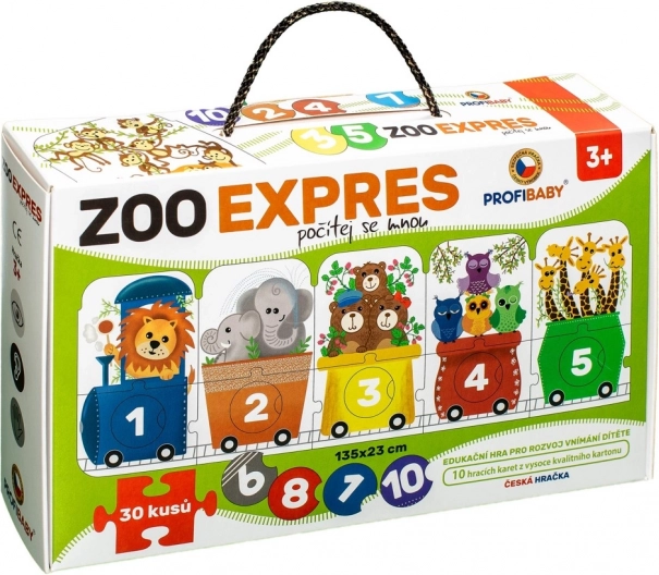 Puzzle ZOO Express - Zähle mit mir 30 Teile