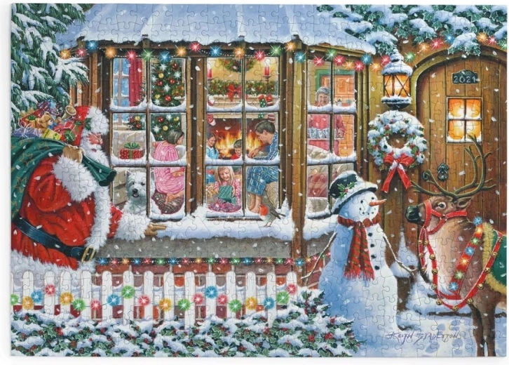 Puzzle Mit Liebe vom Weihnachtsmann, 500 extra große Teile