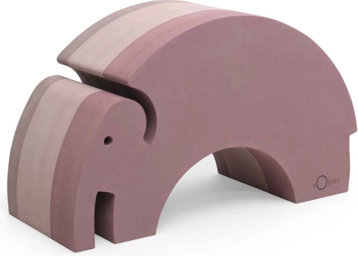 bObles Elefant vintage rose – sensorisches Balance-Spielzeug aus EVA-Schaum
