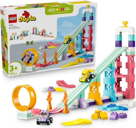 LEGO DUPLO Kreative Rampen 3-in-1 mit Fahrzeugen