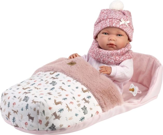 Llorens New born Neugeborenenpuppe Mädchen – realistische Babypuppe 40 cm
