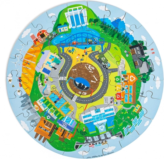 Rundes Holzpuzzle Recycling – BIGJIGS TOYS