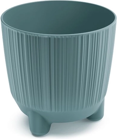Blumentopf mit Füßchen skandinavisch blau 12,6 cm