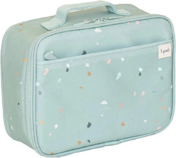 3 Sprouts Lunch-Tasche aus recyceltem PET Terrazzo Green