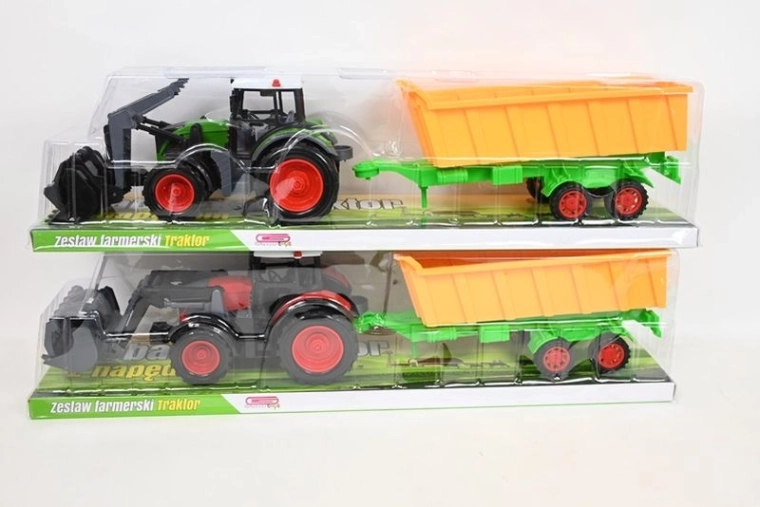 Kindertraktor mit Frontlader und Anhänger