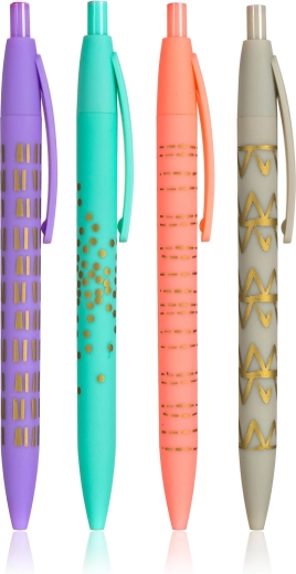 Set aus Kugelschreibern mit Aufdruck, Mix, 4 Stk.