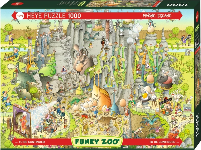 Puzzle HEYE Verrückter ZOO: Ausstellung Jurassic World, 1000 Teile