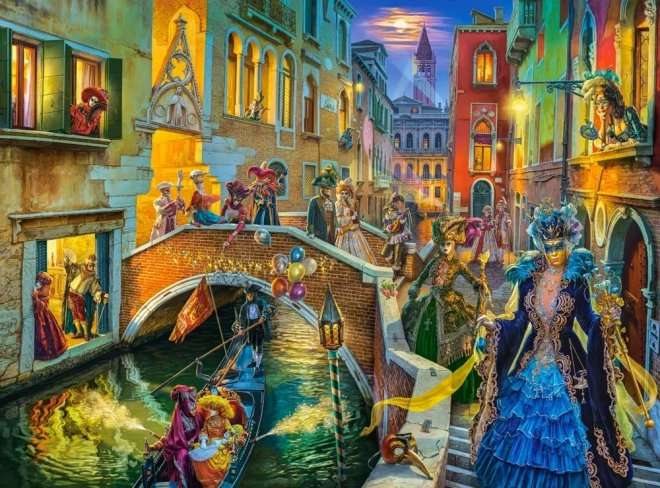 Puzzle 3000 Teile Karneval in Venedig