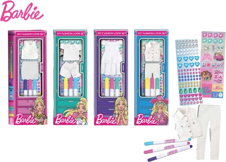 Barbie Modeaccessoires mit Filzstiften – Kreativset in der Box