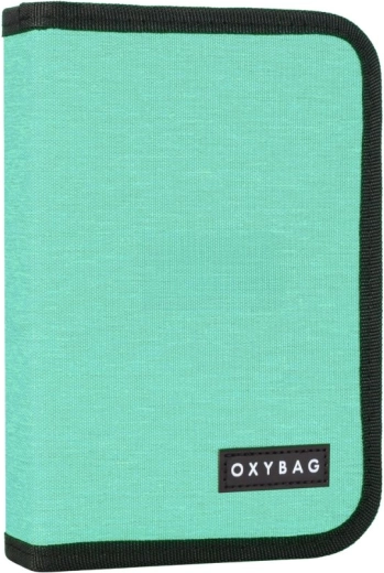 Schuletui UNICOLOR Mint mit 2 Klappen, leer