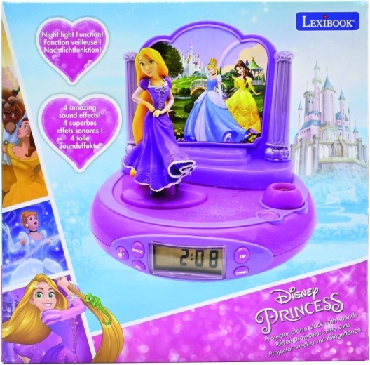 3D-Wecker mit Projektor Disney Prinzessinnen Rapunzel
