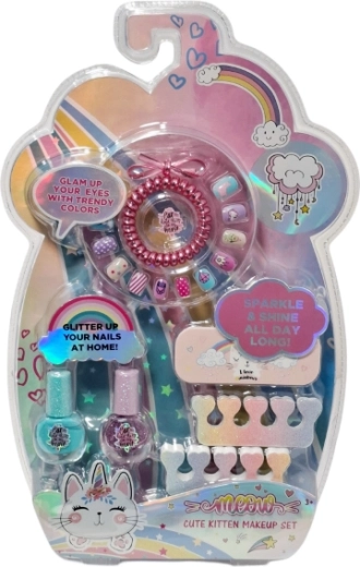 Kinderset zum Nageldekorieren mit Katzenmotiv