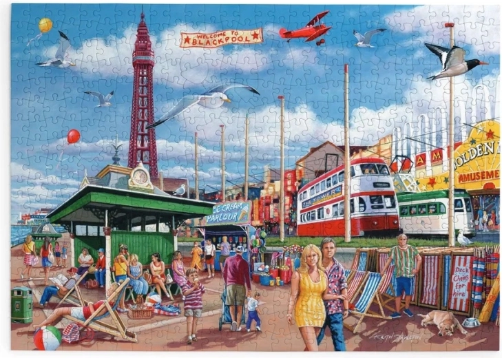 Puzzle House of Puzzles Promenade in Blackpool, 500 extra große Teile