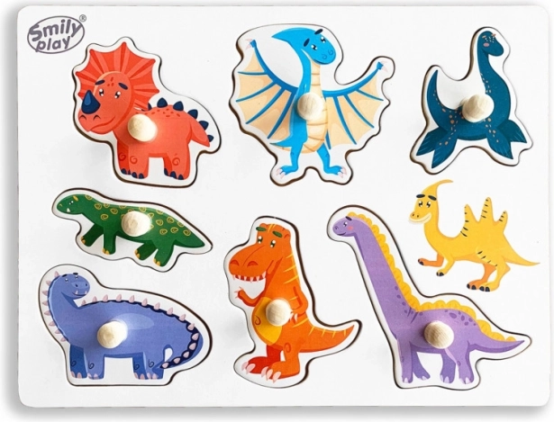 Holzpuzzle Dinosaurier