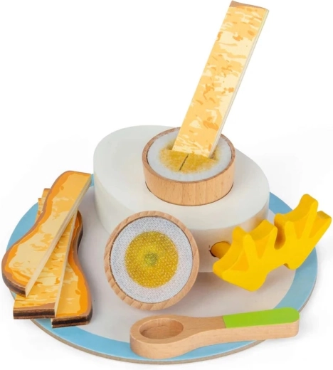 Bigjigs Toys hölzernes Frühstücksset mit weich gekochtem Ei