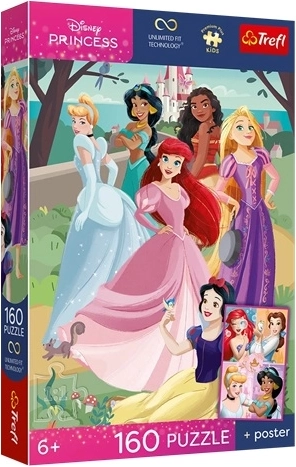 Trefl Disney Prinzessinnen Puzzle 160 Teile – Zauberhafte Party