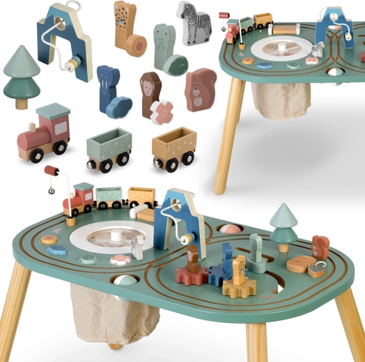 Holztisch für Sinne und Aktivitäten NUKIDO für Kinder