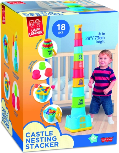 Hap-P-Kid Burg mit Formeneinwurf und Stapelbechern