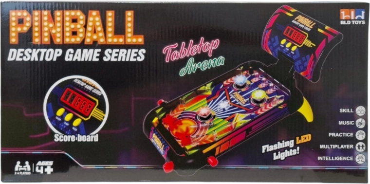 Pinball-Arcade-Spiel mit LED-Effekten - 1 Stück