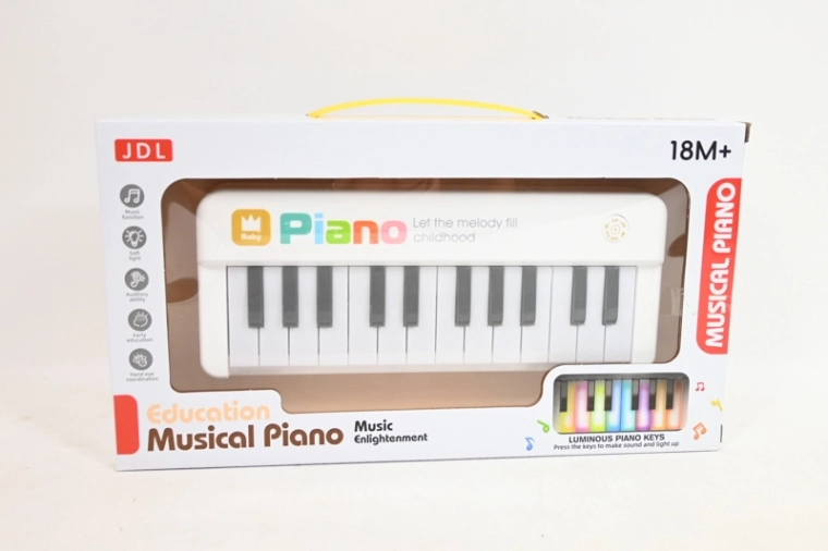 Kinder-Musikkeyboard mit Batteriebetrieb in 2 Farbvarianten – 1 Stück