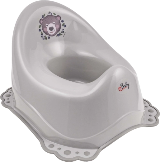 Maltex Töpfchen mit Antirutsch The Nature Buddies Bär, grau