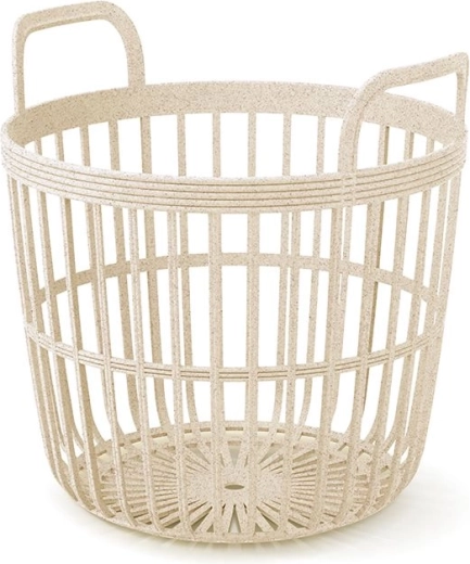 Korb mit Griffen Zoe Basket Eco Wood 41,9 cm – creme