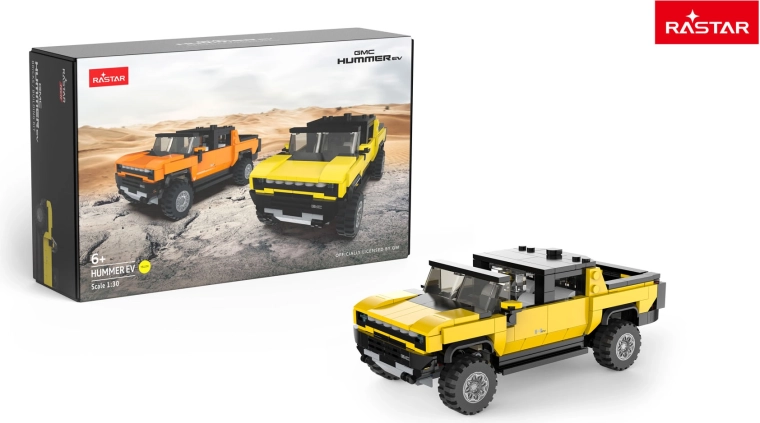 Bausatz Auto RASTAR Hummer EV 1:30 gelb