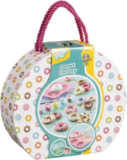 Kreativset Donut-Fabrik im Pappkoffer