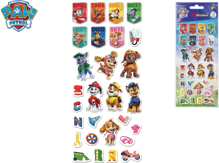 Set 3D-Aufkleber Paw Patrol